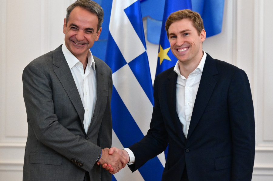 [387331] ΥΠΟΓΡΑΦΗ ΜΝΗΜΟΝΙΟΥ ΚΑΤΑΝΟΗΣΗΣ ΜΕΤΑΞΥ ΤΗΣ ΕΛΛΗΝΙΚΗΣ ΚΥΒΕΡΝΗΣΗΣ ΚΑΙ ΤΗΣ ΕΤΑΙΡΙΑΣ ELEVENLABS ΠΑΡΟΥΣΙΑ ΤΟΥ ΠΡΩΘΥΠΟΥΡΓΟΥ ΚΥΡΙΑΚΟΥ ΜΗΤΣΟΤΑΚΗ (ΤΑΤΙΑΝΑ ΜΠΟΛΑΡΗ/EUROKINISSI)