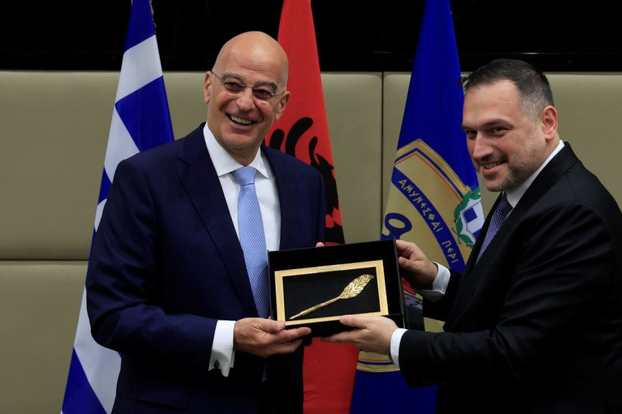 Νίκος Δένδιας Ermal Nufi Αλβανός υπουργός Άμυνας