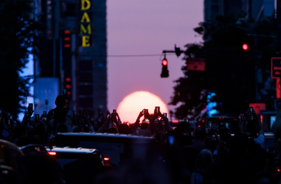 Manhattanhenge in New York