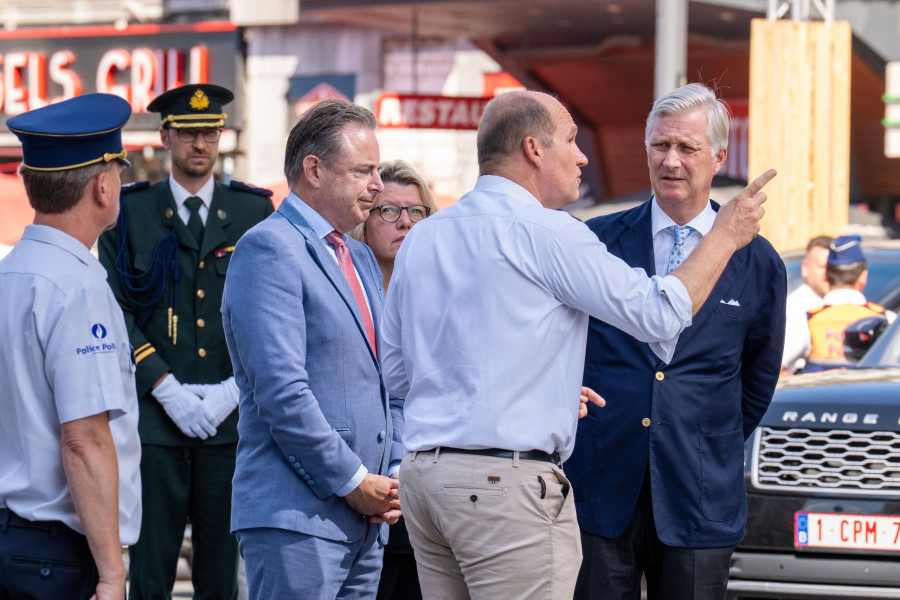 King Philippe,Bart De Wever,Philippe Close