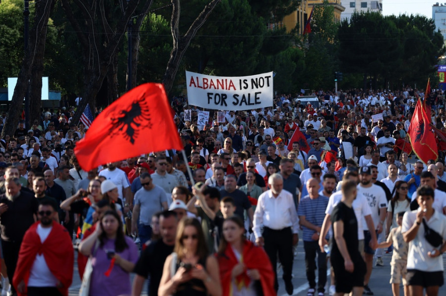 Albania Protest Kushner