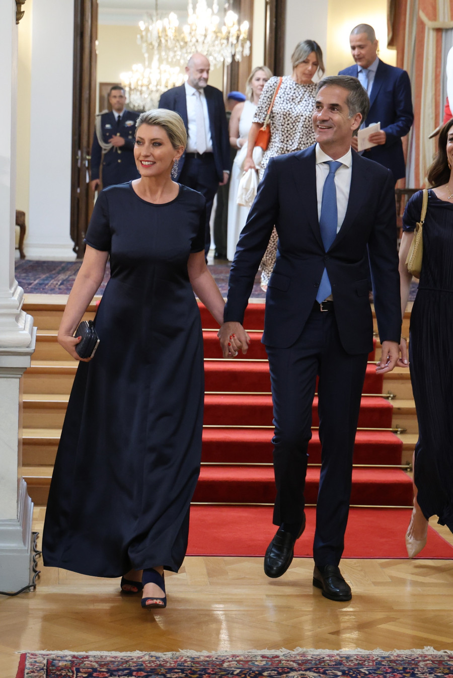 [388621]  ΔΕΞΙΩΣΗ ΣΤΟ ΠΡΟΕΔΡΙΚΟ ΜΕΓΑΡΟ ΓΙΑ ΤΗΝ 52η ΕΠΕΤΕΙΟ ΑΠΟΚΑΤΑΣΤΑΣΗΣ ΤΗΣ ΔΗΜΟΚΡΑΤΙΑΣ  (ΓΙΑΝΝΗΣ ΠΑΝΑΓΟΠΟΥΛΟΣ / EUROKINISSI)
