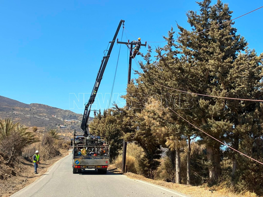 Ρέθυμνο: Φωτιά στα Σαχτούρια, στον Άγιο Βασίλειο.