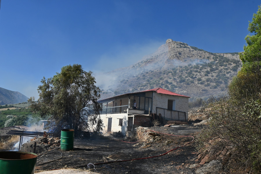 Φωτιά στα Σταθαίικα Άργους - Μυκηνών: Μεγάλη κινητοποίηση της Πυροσβεστικής και εναέρια μέσα /Παπαδόπουλος Βασίλης/eurokinissi