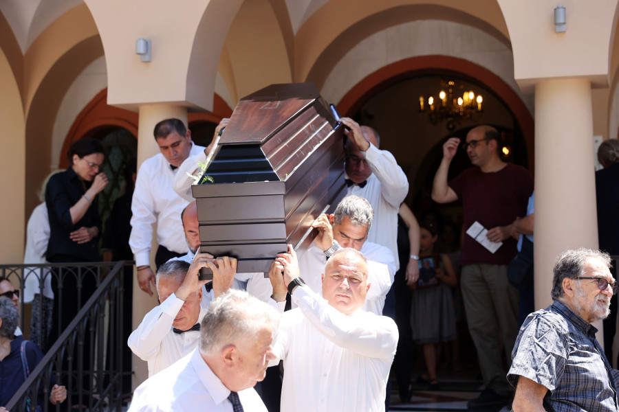 Κηδεία του Στέλιου Ράμφου.