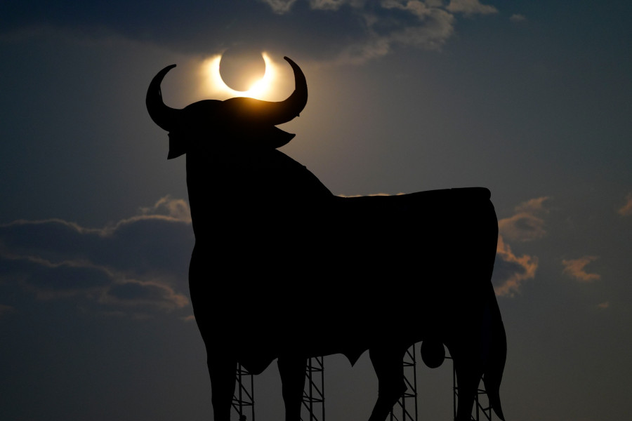 Solar eclipse in Spain