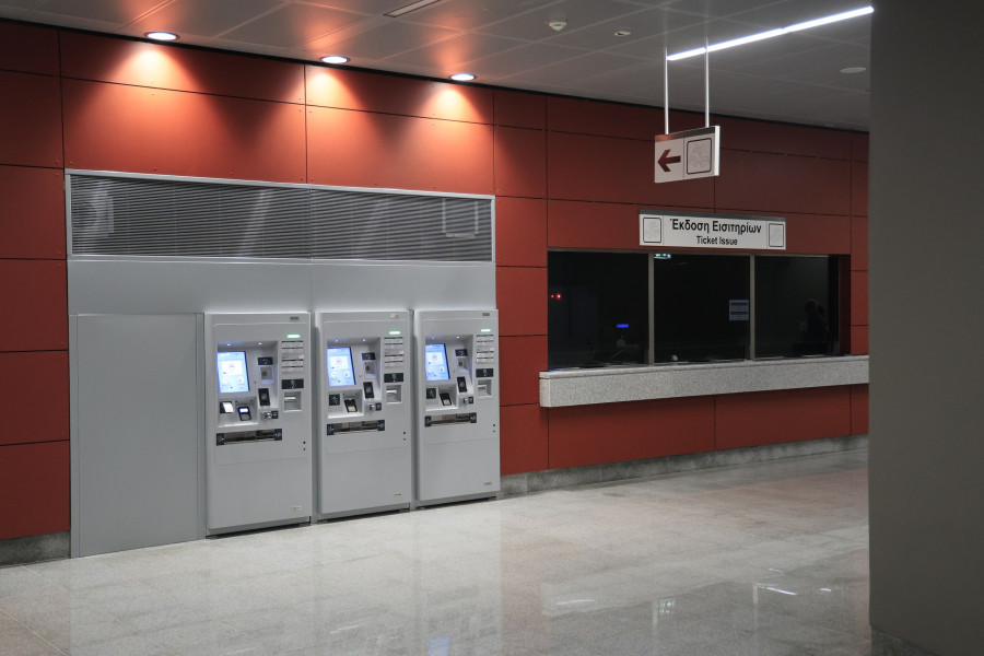 [389114] ΕΝΑΡΞΗ ΔΡΟΜΟΛΟΓΙΩΝ ΤΟΥ ΜΕΤΡΟ ΚΑΛΑΜΑΡΙΑΣ ΣΤΗ ΘΕΣΣΑΛΟΝΙΚΗ  (ΓΙΩΡΓΟΣ ΚΟΝΤΑΡΙΝΗΣ / EUROKINISSI)