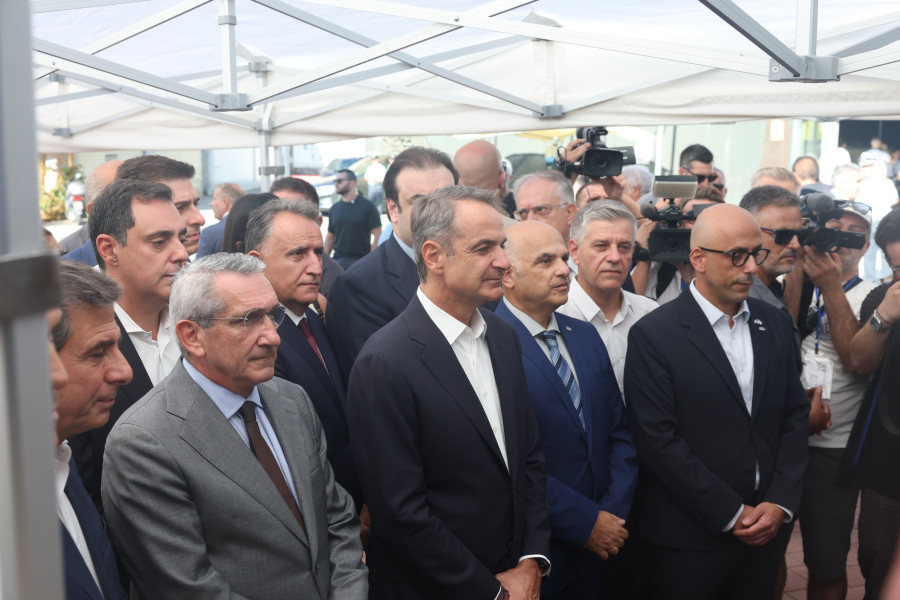 Στη Θεσσαλονίκη για τα εγκαίνια της 90ής ΔΕΘ ο Κυριάκος Μητσοτάκης.