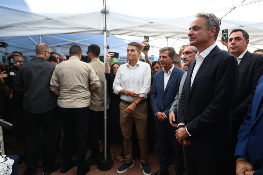 Στη Θεσσαλονίκη για τα εγκαίνια της 90ής ΔΕΘ ο Κυριάκος Μητσοτάκης.