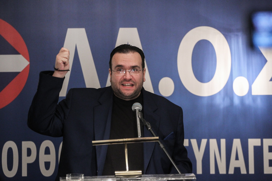 ΝΕΟΣ ΠΡΟΕΔΡΟΣ ΤΟΥ ΛΑ.Ο.Σ. Ο ΦΙΛΙΠΠΟΣ ΚΑΜΠΟΥΡΗΣ (EUROKINISSI) // ΑΠΑΓΟΡΕΥΕΤΑΙ ΚΑΘΕ ΧΡΗΣΗ ΑΡΧΕΙΟΘΕΤΗΣΗ ΚΑΙ ΔΙΑΝΟΜΗ ΤΗΣ ΦΩΤΟΓΡΑΦΙΑΣ ΑΠΟ ΠΡΑΚΤΟΡΕΙΑ