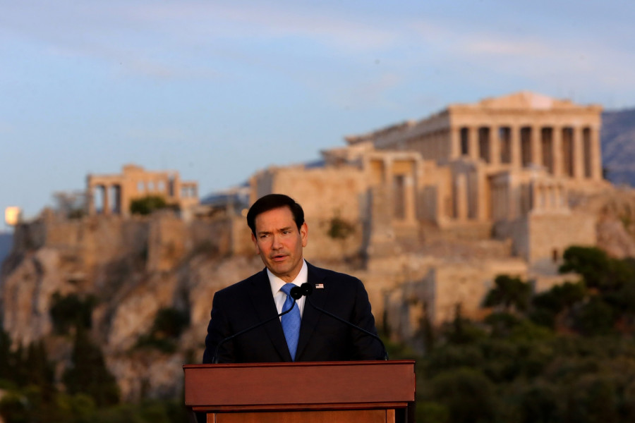 Μάρκο Ρούμπιο; υπουργός Εξωτερικών ΗΠΑ; Πνύκα; Αθήνα; Στρατηγικός Διάλογος; 6ος Γύρος Στρατηγικού Διαλόγου; Ελλάδα; ΗΠΑ; ελληνοαμερικανικές σχέσεις; διπλωματία; ενέργεια; ασφάλεια; άμυνα; υψηλή τεχνολογία; γεωπολιτικές εξελίξεις; προστασία πολιτιστικής κληρονομιά; επίσκεψη; ομιλία; λόφος της Πνύκας; Οκτώβριος 2026; πολιτική; Marco Rubio; US Secretary of State; Pnyx; Pnyx Hill; Athens; Strategic Dialogue; 6th Round of the Strategic Dialogue; Greece; United States; Greek-American relations; diplomacy; energy; security; defense; high technology; geopolitical developments; cultural heritage protection; visit; speech; October 2026; politics;