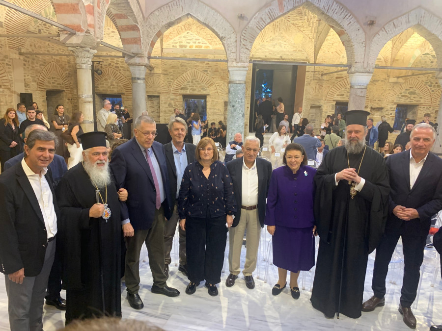 Κ. Γκιουλέκας, Μητροπολίτης Βαρνάβας, Ν. Ταχιάος, Θ. Βλαχούλης, Τ. Πρωτοψάλτη, Λ. Κυρίζογλου, Λ. Μενδώνη, Μητροπολίτης Φιλόθεος, Στ. Καλαφάτη