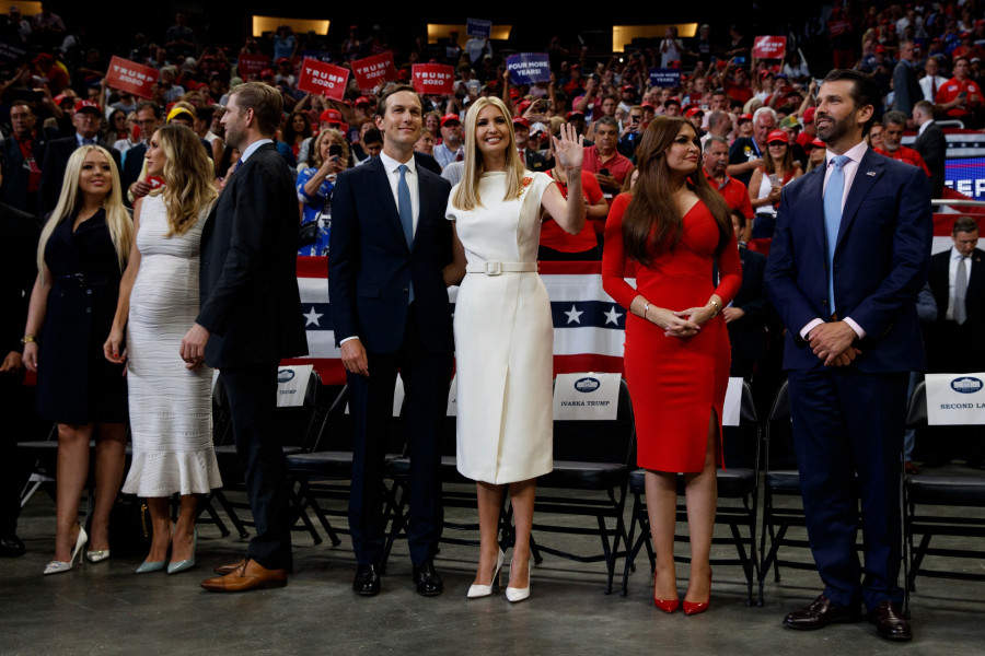 Tiffany Trump,Lara Trump,Eric Trump,Jared Kushner,Ivanka Trump,Donald Trump Jr.,Kimberly Guilfoyle