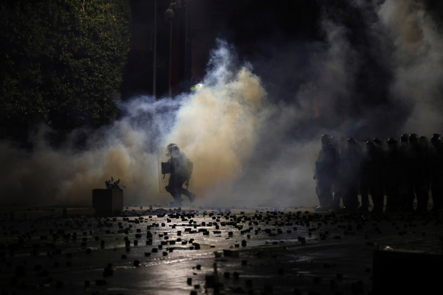 APTOPIX Albania Protests