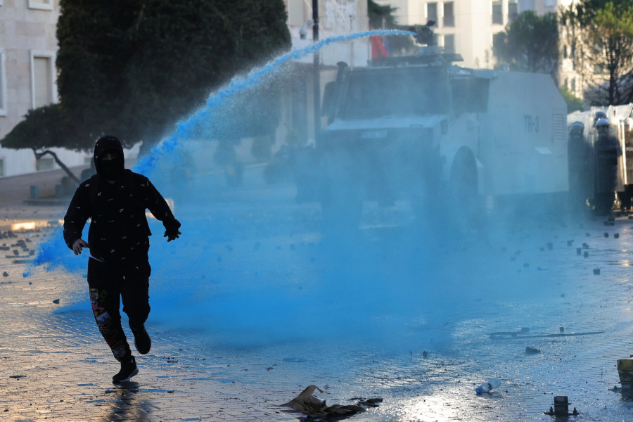APTOPIX Albania Protests