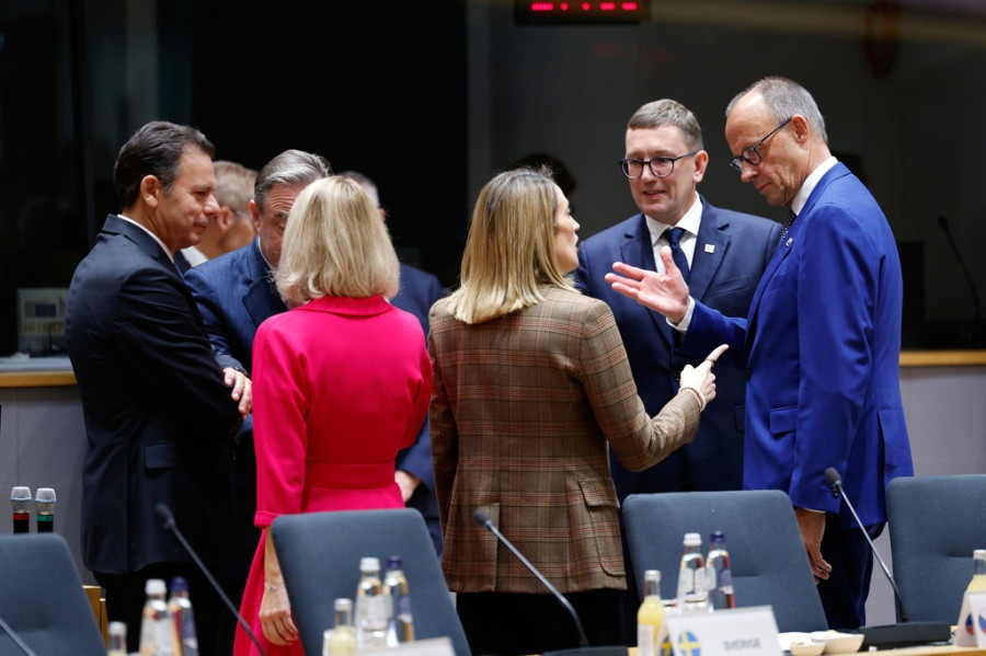 Friedrich Merz,Bart De Wever,Roberta Metsola