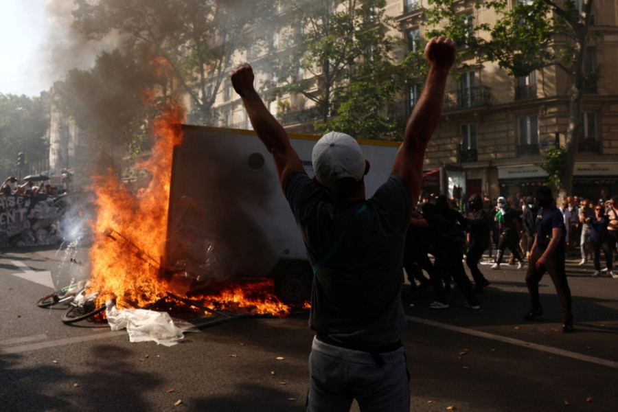 Fourteenth day of nationwide protest in France against pension reform law