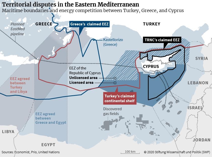χάρτης ανατολικη μεσογειος