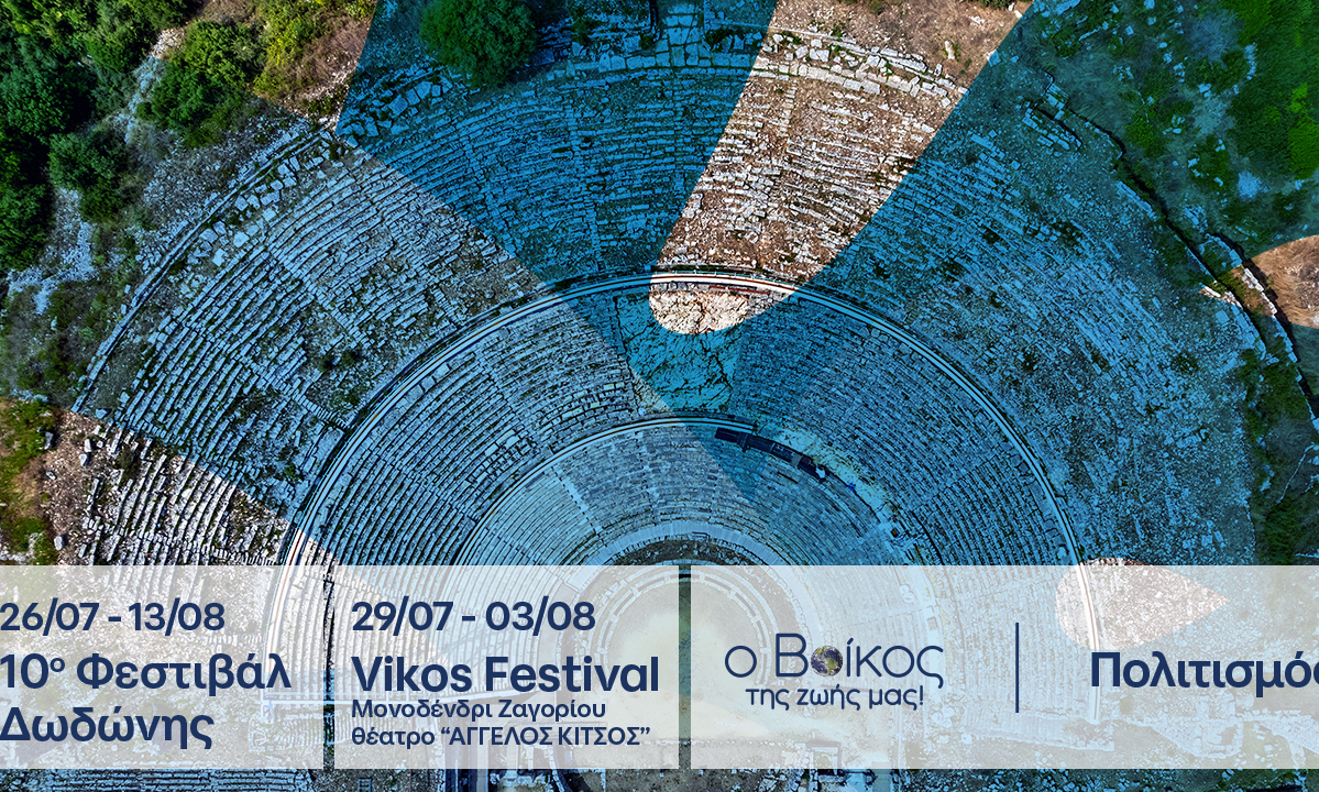 Το φυσικό μεταλλικό νερό ΒΙΚΟΣ στηρίζει το 10ο Φεστιβάλ Δωδώνης και το 3ο Vikos Festival