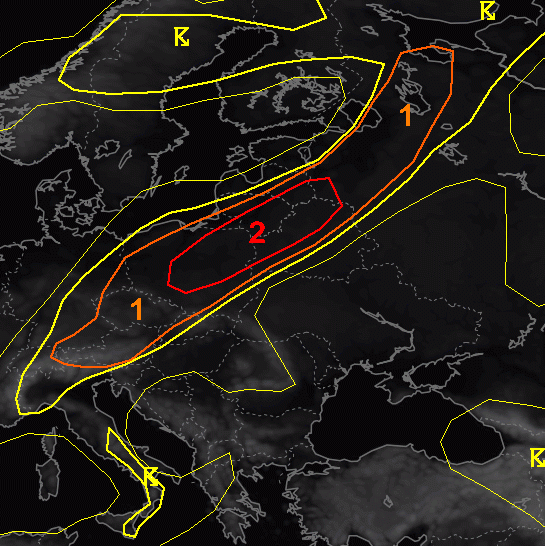 Καιρός: Νέο δελτίο πρόγνωσης από το ESTOFEX για βίαιες καταιγίδες - Πόσο θα επηρεαστεί η Ελλάδα