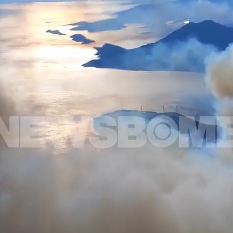 Βίντεο Newsbomb: Η φωτιά στο Πόρτο Γερμενό από ψηλά – Πλάνα από αέρος