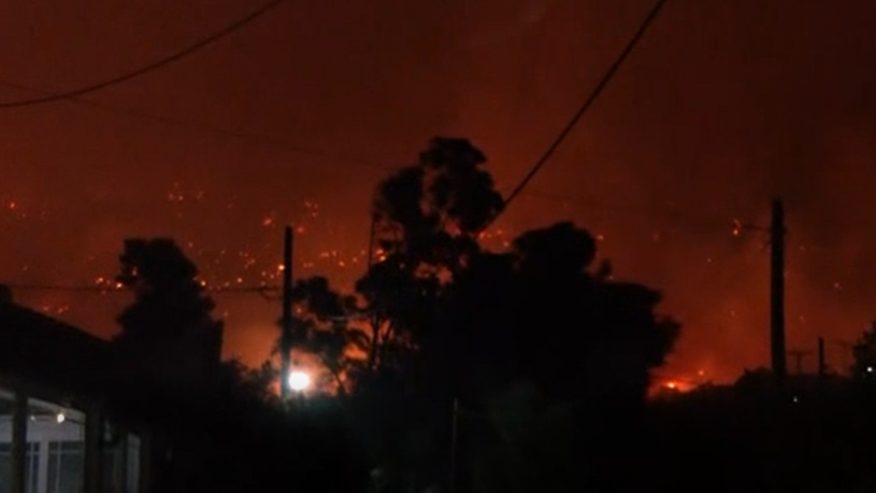 Wildfire in Porto Germeno Forces Evacuations in Greece