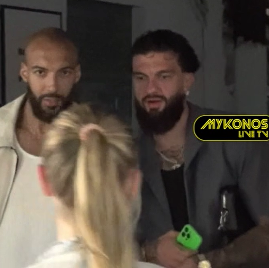 Μύκονος: Οι «γίγαντες» του NBA και της EuroLeague Rudy Gobert και Vincent Poirier στα Ματογιάννια