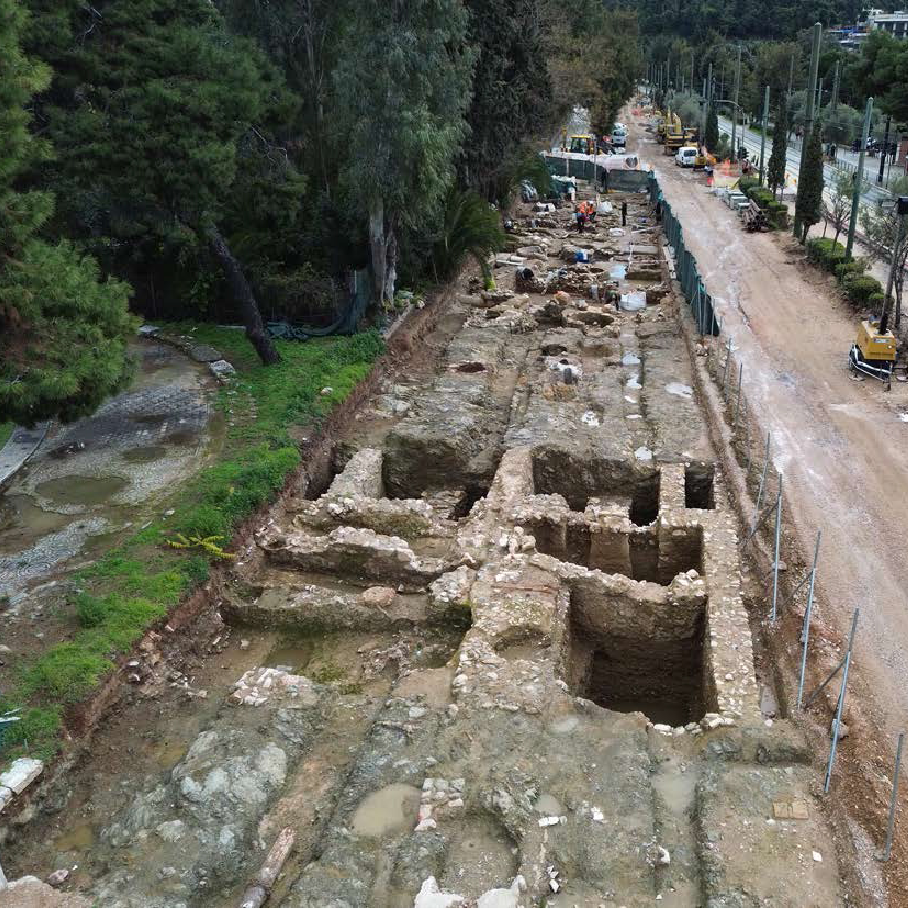 Αποκαλύφθηκε εντυπωσιακό ρωμαϊκό συγκρότημα με στοές στη Βασιλίσσης Όλγας - Δείτε εικόνες