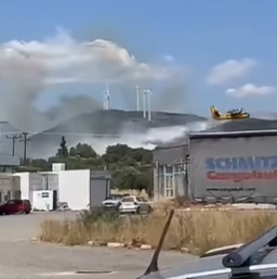Φωτιά τώρα στη Μακύνεια Αντιρρίου και στη Σίβηρη Χαλκιδικής - Μηνύματα 112 για εκκένωση