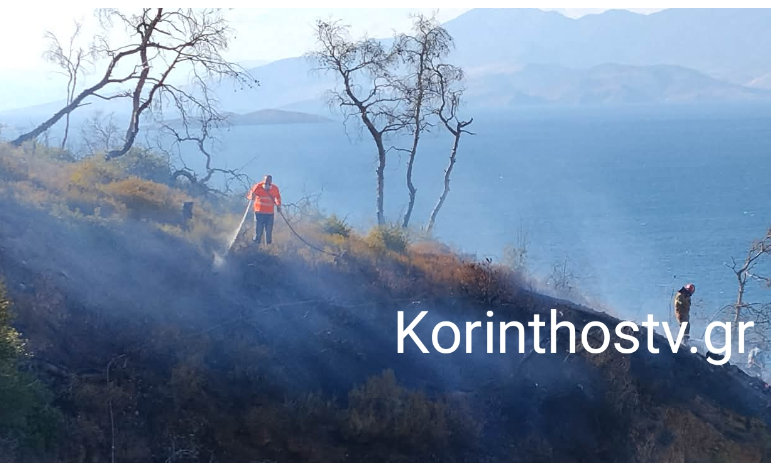 Κορινθία: Οριοθετήθηκε η φωτιά στις Βαμβακές