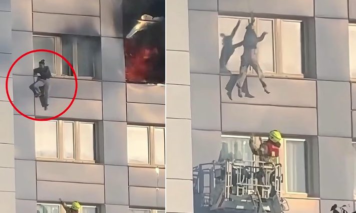 Βερολίνο: Έπεσε από τον 11ο όροφο για να σωθεί από τη φωτιά - Συγκλονίζει το βίντεο