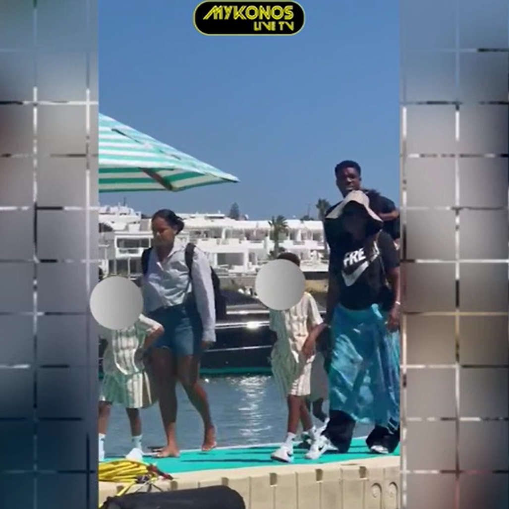 Γιάννης Αντετοκούνμπο: Οικογενειακή βόλτα στην Ψαρού - Οι στιγμές χαλάρωσης στο Nammos