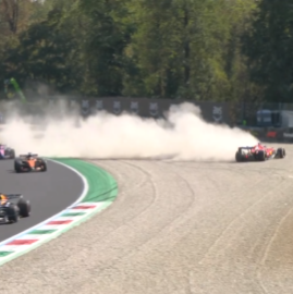 Formula 1 -Τρομερό ατύχημα στη Μόντσα: Ο Λεκλέρκ διέλυσε τη Ferrari του - Βίντεο