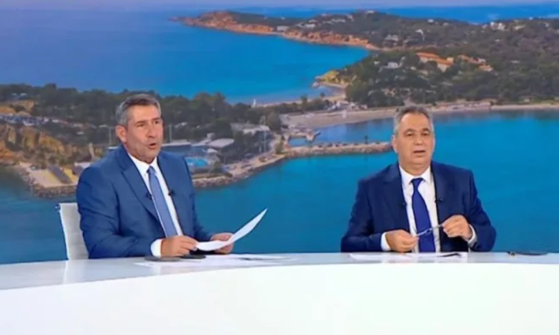 Άβολη στιγμή για τον Βασίλη Χιώτη στον «αέρα» του ΑΝΤ1: «Μείνετε συντονισμένοι στον ΣΚΑΪ»
