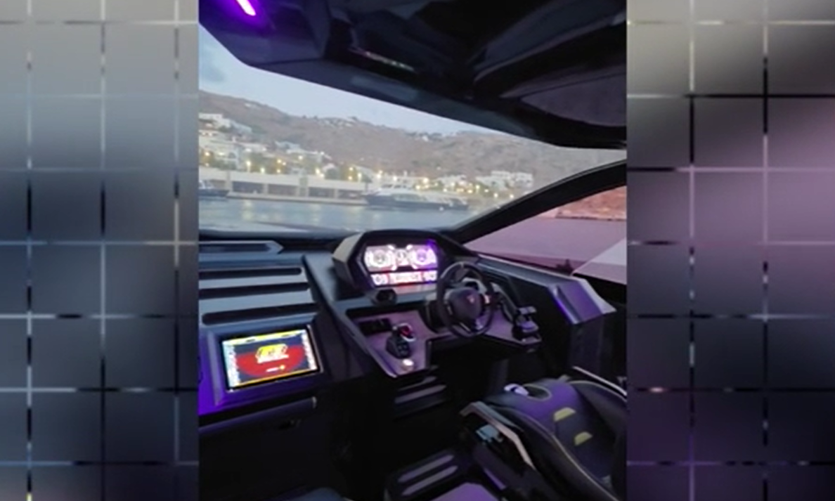 Δείτε βίντεο: Γιωτ Lamborghini αξίας €6 εκατ. στη Μύκονο - Οι 4.000 ίπποι και η ταχύτητα των 116 χλμ./ώρα