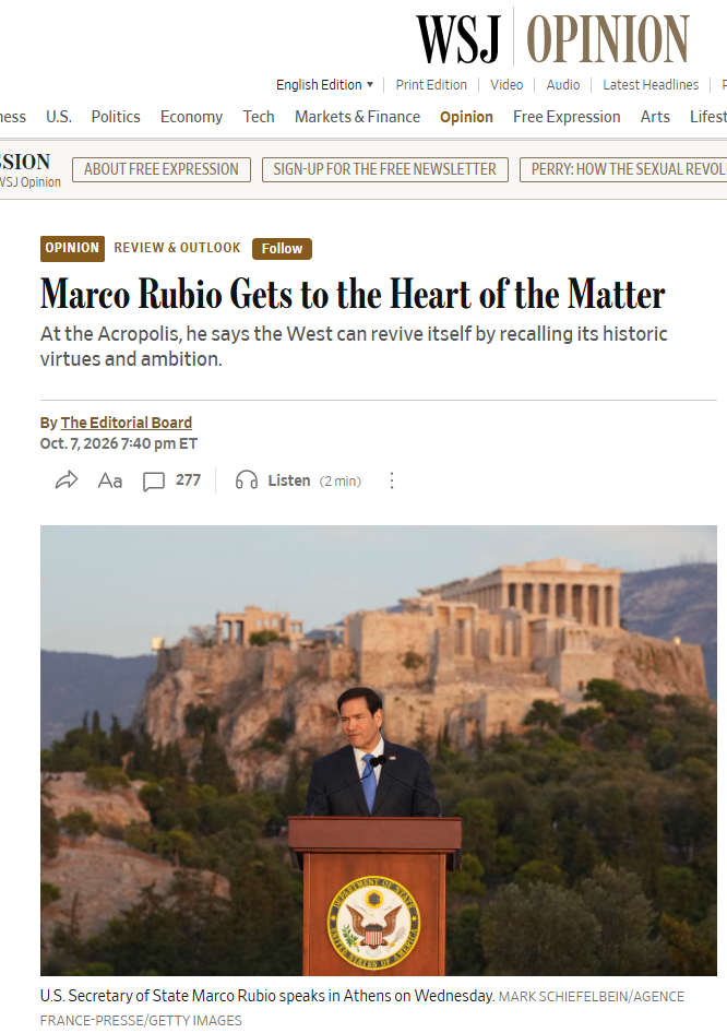 Ρούμπιο - WSJ