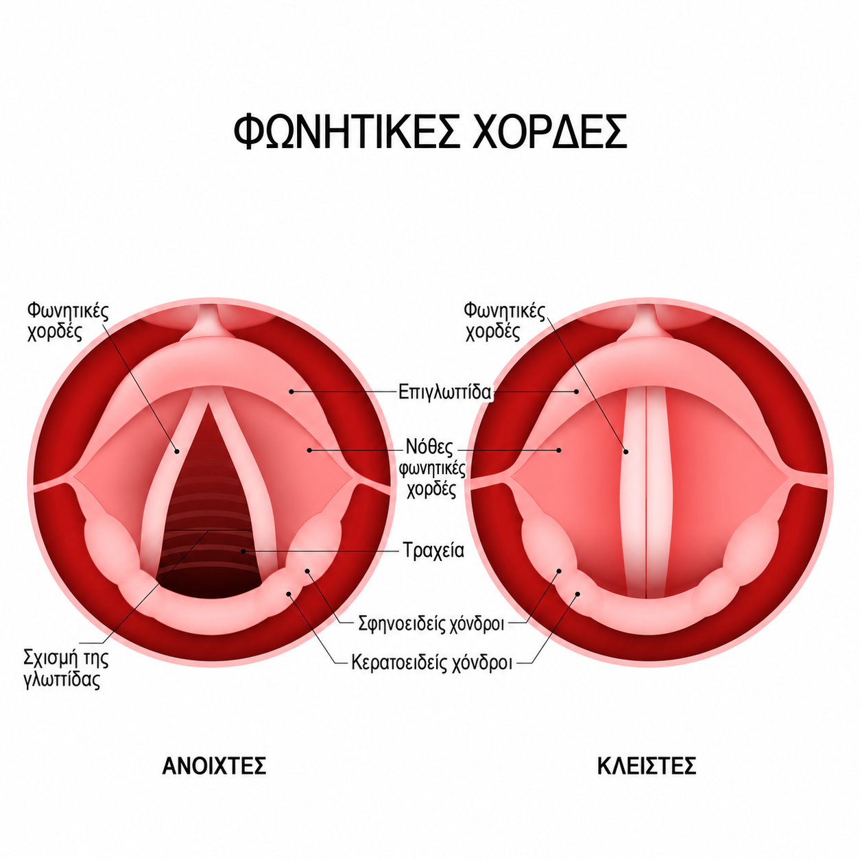 ανατομια φωνητικων χορδων