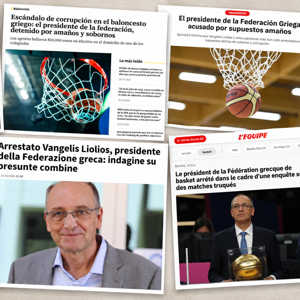 Από τη L’Équipe μέχρι την Cadena SER: Τι γράφουν τα ξένα ΜΜΕ για τον «σεισμό» στο ελληνικό μπάσκετ