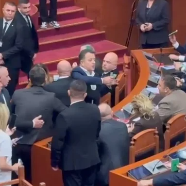 Αλβανία: Καβγάς στη Βουλή εν μέσω διαδηλώσεων, με ύβρεις και σπρωξίματα - Παρενέβη η φρουρά - Βίντεο
