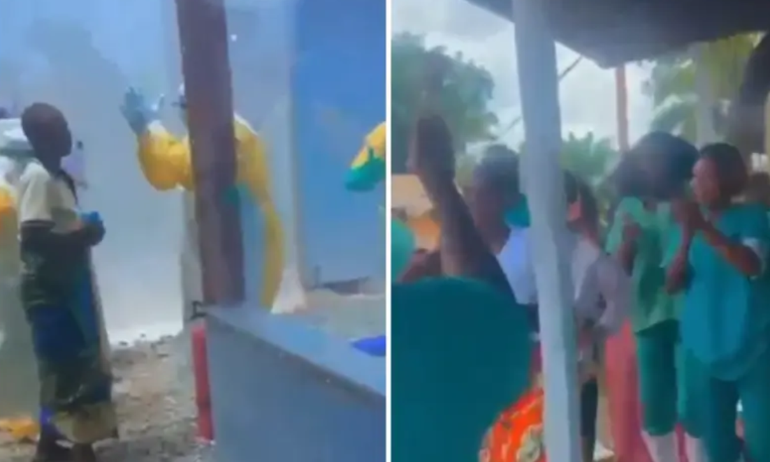 Viral βίντεο: Χοροί και τραγούδια για την ανάρρωση του τελευταίου ασθενούς σε κέντρο Έμπολα